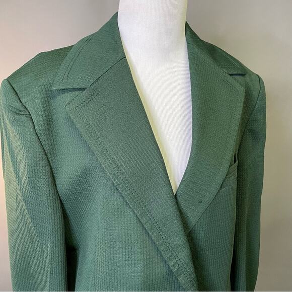 Vintage Blazer Green 46L Deadstock Romania 60s Beatles Double Knit Jacket RARE - Picture 12 of 15